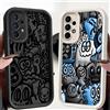NONE Custodia per telefono per Samsung Galaxy A16 A34 A12 A14 A32 A23 A26 A56 A15 A51 A73 A53 A54 Cover morbida Shell Super Cool Black Graffiti