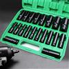 DUTRIEUX Set di bussole a impatto a 6 punti con attacco da 1/2 pollice 10-20 pezzi/set Dimensioni metriche da 8-32 mm Set di bussole a impatto in acciaio al carbonio con scatola di immagazzinaggio rigida