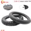 NONE Di alta qualità 3.00-12 80/100-12 Pneumatico da pollici Pneumatico e tubo da 12 pollici per Trail Off Road Dirt Bike Motocross Moto