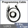 Ftalkie 1/2PCS Cavo di programmazione USB UVK5 UVK6 5RPlus Baofeng 18Pro 13Plus 17Plus V2 Cavo di programmazione CD Software Radio Accessori