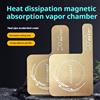 NONE Piastra per tubo di calore per dissipatore di raffreddamento del telefono cellulare La piastra uniforme aumenta l'area di dissipazione del calore Foglio di alluminio con magnete