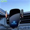 UYUXIO Caricabatteria per auto wireless Ricarica rapida Morsetto manuale Presa d'aria Supporto per telefono per auto per telefoni Android Samsung iPhone 16 15 14 13