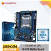HUANANZHI Scheda madre Xeon HUANANZHI X99 QD4 LGA 2011-3 con processore Intel E5-2680 V4 Memoria DDR4 M.2 NVME SATA Supporto non-ECC Combo