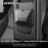 LUCKEASY per Tesla Model 3 Highland/Model Y Juniper 2025 2026 Scatola portaoggetti nascosta per bracciolo auto, custodia portaoggetti per console centrale