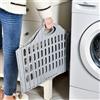 NONE Cesto portabiancheria pieghevole in stile bohémien con manico: design rettangolare in plastica resistente, traspirante e leggero