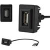 NONE Cruscotto auto da incasso USB 2.0 per Toyota Short Dash Per Hilux Per Prado Per Landcruiser Pannello Cavo di prolunga Adattatore