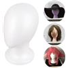NONE Testa di manichino in schiuma Espositore per parrucca leggero e stabile per gioielli Copricapo Espositore per cappelli Testa di manichino Modello di testa in schiuma