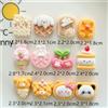 NONE 10 pezzi simpatico cartone animato biscotti Kawaii panda ciliegia resina posteriore piatta fai da te scrapbooking cabochon accessori decorativi