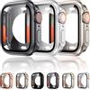 NONE Custodia protettiva per schermo per Apple Watch Cover 46mm 42mm 45mm 44mm 41mm 40mm Protezione paraurti rigida per PC per iwatch 11 10 9 8 7 6 5 SE