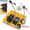 Toolour Saldatura magnetica Aiutante Pressa manuale Supporto per circuito stampato regolabile Bracci flessibili in metallo per riparazioni elettroniche