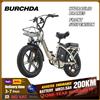 BURCHDA U8 Bici Elettrica ad Alta Potenza per Adulti, Batteria Rimovibile 48V 31.5Ah, Lunga Autonomia, per Pendolari Urbani, Pneumatici Fat, Fuoristrada, Ruote in Lega, eBike