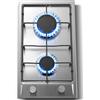 TopStrong Fornello a 2/4/5 Fuochi 4200W in Acciaio Inox con Protezione Automatica della Fiamma, Integrato per Gas Naturale/Propano, Facile da Pulire, 30cm ‌ Piano cottura a gas