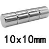 NONE 10x10 mm Potenti magneti rotondi 10mmx10mm Diametro di ricerca Magnete 10x10mm Per frigoriferi domestici, uffici fai da te 10*10