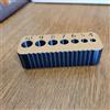 NONE Guida per trapano da 1 pezzo - con scala metrica e fori numerati, adatta per legno e cartongesso - Compatibile con punte da trapano da 4-10 mm