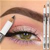 NONE Matita per sopracciglia impermeabile a 3 colori 1PC - Penna per tinta per sopracciglia a lunga durata, cosmetici per il trucco delle sopracciglia