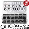 NONE 225PCS Gomma O Ring Resistenza all'olio O-Ring Rondella Guarnizione Guarnizioni Assortimento di tenuta d'acqua Dimensioni diverse con scatola di plastica Kit Set