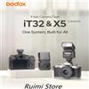 VILTROX Godox IFlash IT32 TTL Flash per fotocamera con montaggio magnetico X5 Trigger flash wireless per fotocamera Sony Nikon Canon Fujifilm Olympus