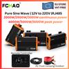 NONE FCHAO Inverter per Auto 2000W/2500W/3000W da 12V a 220V 230V 50Hz Onda Sinusoidale Pura Convertitore di Potenza DC-AC con Display LCD e Telecomando