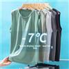 NONE Canotta da Uomo in Seta Ghiaccio a Rete 2026, Leggera, Sportiva, Estiva, Senza Maniche, T-shirt Casual alla Moda