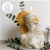 NONE Stampo per candele Flora Art: con motivi squisiti, perfetto per realizzare candele a forma di dalia con occhi coperti, ornamenti decorativi, regali e decorazioni per la casa.