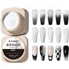 RS NAIL RSNAIL Gel per Unghie 5g Nero e Bianco, Smalto Semipermanente UV LED per Pittura Ombré, Vernice per Nail Art Sfumata