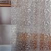NONE Tenda Doccia 3D Effetto Ciottoli Trasparente con Magneti e Ganci, Tenda da Bagno in Plastica alla Moda per Vasche da Bagno e Arredo Bagno