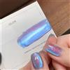 MISS SHAKA MIANEL 10ML Smalto Gel Magnetico Occhio di Gatto con Perle di Vetro Blu Sbiancante, Effetto Lampeggiante Versatile per Unghie Blu Invernali 1-6pz