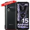 DOOGEE Blade20 Telefono Rugged con Gemini AI, Batteria da 10300mAh, Display HD+ da 6.6'', 20GB 128GB, Versione Globale, Smartphone AI Intelligente con NFC, Android 15