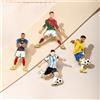 NONE 4 Pezzi Spilla in Metallo Smaltato a Tema Calcio, Design Creativo Portiere, Stile Punk, per Abbigliamento, Regalo per Amici