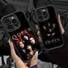 Potdemiel Cover in Silicone Rock Band Q-Queen per iPhone 17 16 15 14 Plus 13 12 11 Pro Max