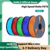 SUNLU Filamento PETG Opaco ad Alta Velocità 5KG 1.75mm Bobina da 1kg per Stampanti FDM Asciugatura Rapida Versatile Strato da 75 Micron Alta Qualità 2.2lbs