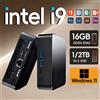 NONE Mini PC Intel Core i9-8950HK/Core i3-6100U con Windows 11, 16GB DDR4, SSD M.2 da 1TB/2TB, PC portatile da gioco con grafica UHD, Mini PC desktop
