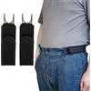 NONE 2 pezzi di cintura elastica regolabile di grandi dimensioni con gancio per cintura, fibbia in velcro, cintura per uomo, regalo, cintura casual con fibbia