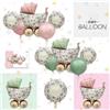 NONE Nuovo Palloncino Opaco Verde Rosa per Passeggino, Palloncino in Alluminio per Baby Shower, Decorazione per Feste di Compleanno, Giocattoli Regalo per Bambini 2026