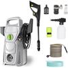 HGTUGO Idropulitrice ad Alta Pressione 1500W, Potente Lavatrice Elettrica 560 L/H con Spruzzatore di Schiuma, Pulitore per Auto e Vialetti Domestici