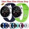 NONE Cinturino in silicone da 18mm 20mm 22mm per Oneplus Watch 3 43mm/Lite/4/2/2R Bracciale sportivo OPPO Watch S/X/X2-X3 mini/Huawei GT6/5 Correa