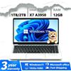 NONE Nuovo Laptop 2026 con Windows 11, Intel Atom x7 A3950, Notebook PC per Gaming, 12GB RAM, 512GB/1TB SSD, 1920*1080, Computer per Ufficio