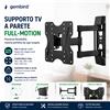 NONE Supporto TV da Parete Full Motion Gembird 23"-42" - Staffa TV Orientabile e Inclinabile con Braccio Estensibile, Supporto VESA 200x200, Rotazione 180°, Inclinazione Regolabile, Porta TV LED LCD
