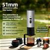 MicroData Macchina da Caffè Elettrica Portatile 3-in-1 a Capsule, Macchina per Espresso con Riscaldamento Wireless, Estrattore di Polvere per Caffè, Tazza per Caffè