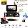 DAINU Dashcam WiFi 3/4CH, Registrazione HD Multi-obiettivo 1080P+720P, WiFi Veloce per Riproduzione in Tempo Reale ed Esportazione File