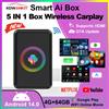 NONE 2026 Kowankit 4+64G Android 14 Wireless CarPlay Ai Box Smart Plug & Play 5 in 1 Android Auto HDMI Car TV Box per YouTube Netflix