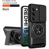 NONE Custodia per Xiaomi Redmi 15, Cover per Redmi 15 4G 5G, Custodia Magnetica Magsafe con Supporto Pieghevole, Protezione Militare per Fotocamera
