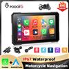 Podofo Schermo Touch da 5'' per Moto con Carplay e Android Auto, Impermeabile IP67, Bluetooth, GPS, Regolazione Luminosità, Lettore Smart Screen