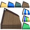 NONE Telo Ombreggiante Marrone Caffè in HDPE Anti-UV per Gazebo, Terrazze, Balconi, Coperture Auto e Protezione Solare Esterna