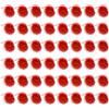 PATIKIL Sciarpe da danza, 48 pezzi, sciarpe quadrate da giocoleria, 61 x 50 cm, sciarpe per movimento musicale, accessori per giocare a giocoleria magica, rosso