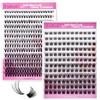 FADLASH Kit d'extension de cils DIY,colle et scellant (30D 0.07D 8-16mm, 40D 0.07D 8-16mm)