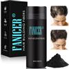 Qullmartle 27.5g Fibre capelli,Rriempimento Nascosto la Perdita di Capelli,fibra capillare uomo,donna per l'infoltimento dei capelli,Qualità polvere per capelli più spessi e pieni (Nero)