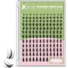 KEYYOU Fairy Lash Clusters - Extension per ciglia a forma di manga, curvatura D, 144 pezzi, naturali, invisibili, impermeabili, fai da te a casa (Fairy)