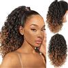 Generic Afro Kinky coda di cavallo a 14 pollici in stringhe sintetiche afro ricci coda di cavallo extensions (1B/30#)
