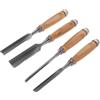 POPETPOP Kit 4 Pezzi Scalpelli Semirotondi e Piatti in Metallo Resistente per Modellismo e Ristrutturazione del Legno, Strumenti Durevoli per Principianti